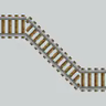 Diagonal Perfect Rails 3D PBR