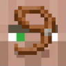 Villager on a leash